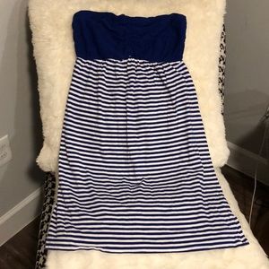 Striped Tube Cotton Dress